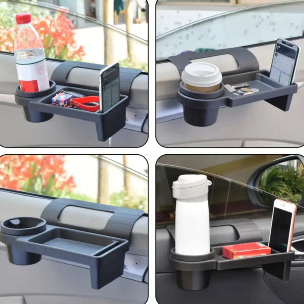 Car Window Multifunctional Storage Tray Organizer - Vehicle Door Side Hanging Storage Rack, Cell Phone Storage Box, Water Cup Holder, Universal Fit Vehicle Accessory,Father's Day Gift