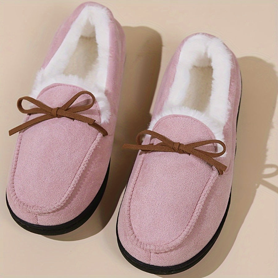 Cozy Women's Moccasins - Memory Foam House Slippers for Indoor & Outdoor Use - Soft, Comfortable Ladies Shoes
