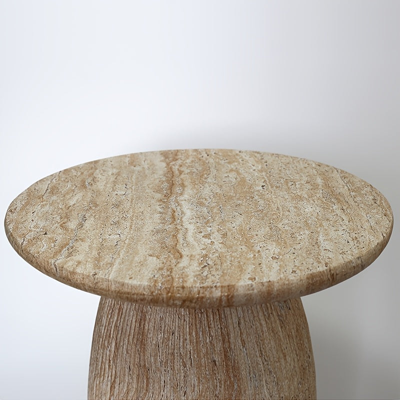 1pc Modern Art Side Table, Creative Mobile Planter Stand, Round Sculptural Pot Holder, Outdoor Garden Patio Furniture, Minimalist Design