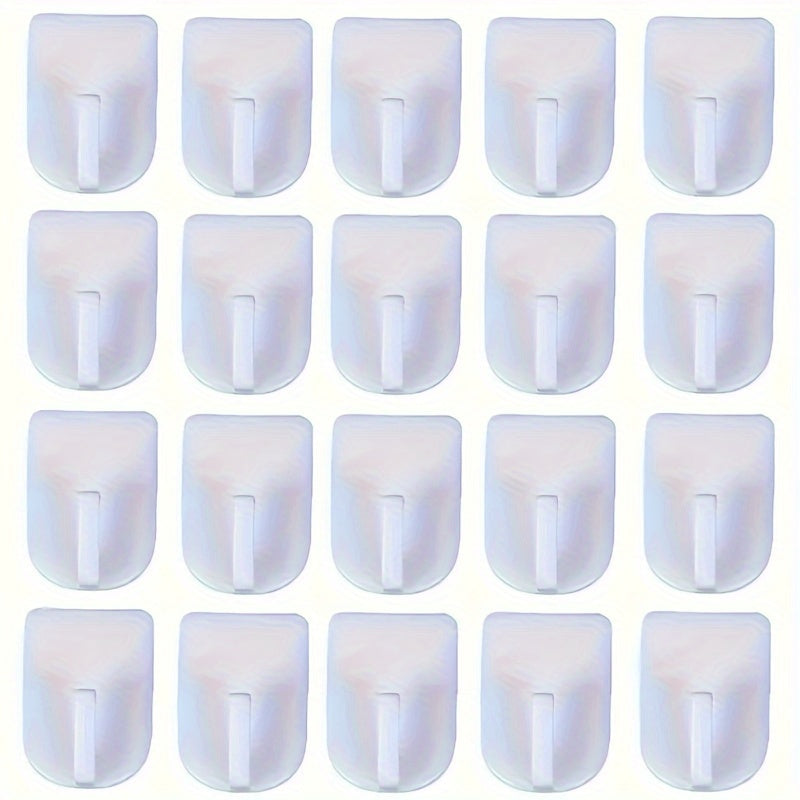 1pc/9pcs Mini Self Adhesive Wall Hook, Wall Mounted Sticky Hook, Jewelry Hanging Storage Hook, Jewelry Necklaces Bracelets Pendants Display Hanger, Easy Install, Wall Mount for Hanging, for Kitchen, Bathroom, Bedroom, Office