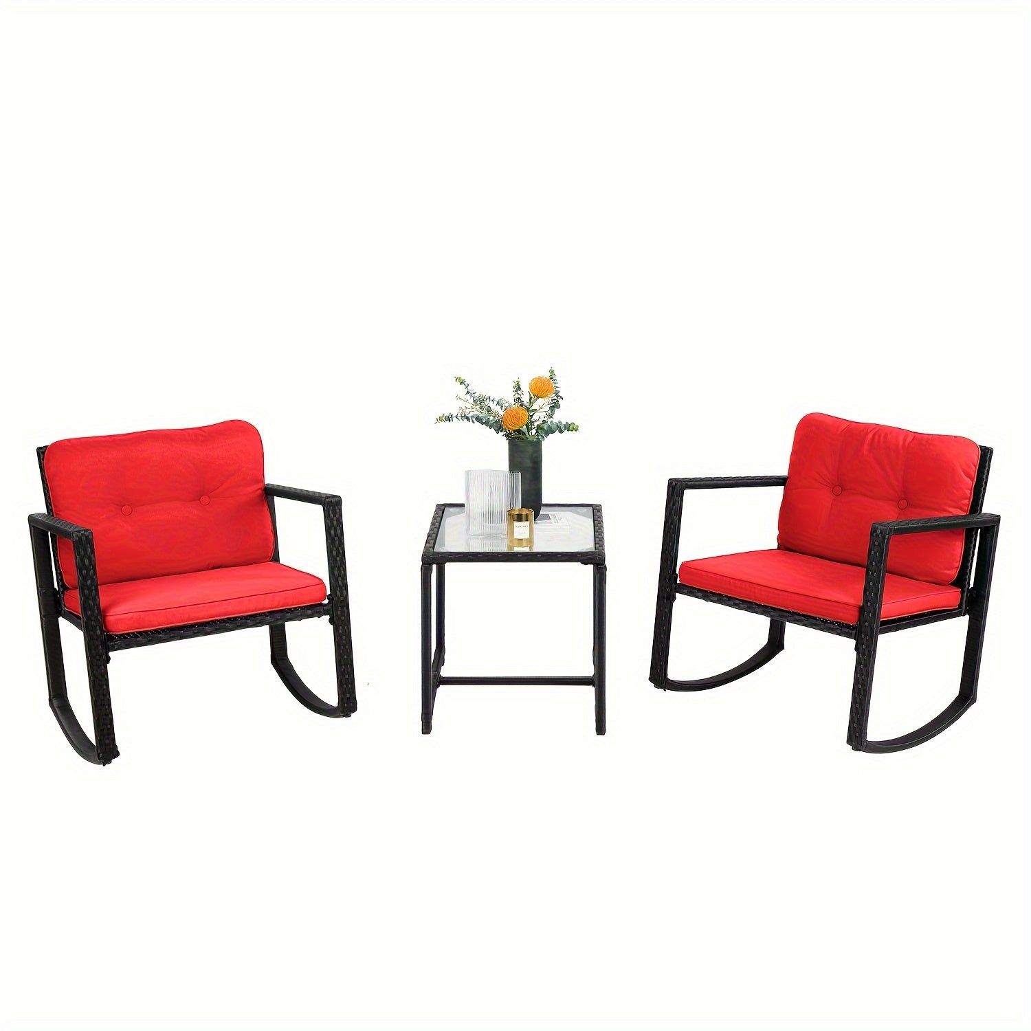 3 Piece Patio Furniture Sets Elegant and Stylish Bistro Set Wicker Patio Chair Set Sofa Set Rattan Conversation Sets