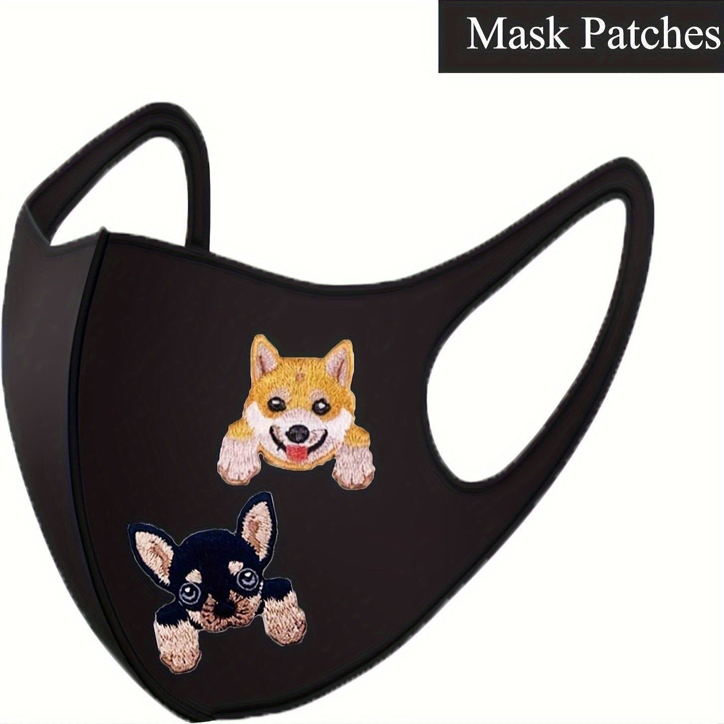 12pcs Adorable Dog Embroidered Patches, Assorted Iron-On/Sew-On Appliques for DIY Denim Jackets, Jeans, Shoes & Backpacks - Mixed Colors, Knitting Supplies