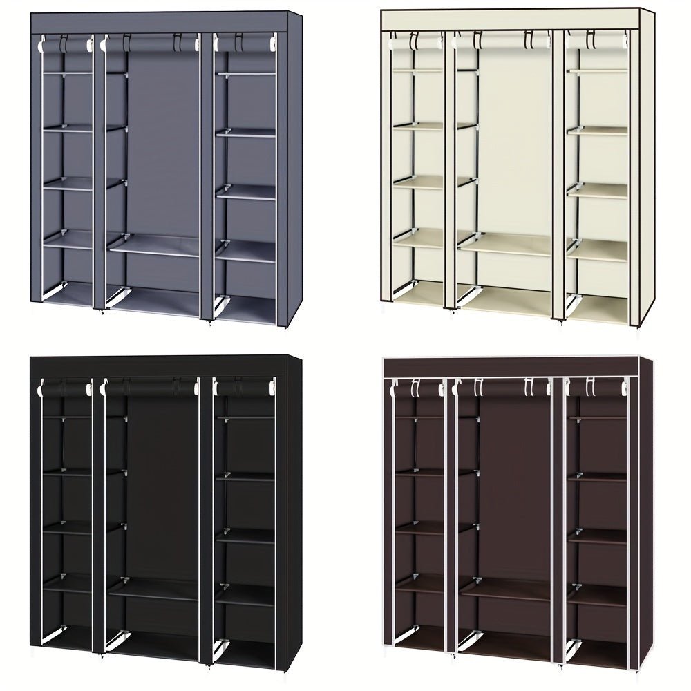 69" Extra-Large Portable Closet Organizer - Quick Assembly, Non-Woven Fabric, Extra Strong, Durable, and Collapsible for Easy Storage - Ideal for Small Spaces, Bedrooms, and Apartments