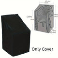 1pc Outdoor Chair Covers - 210D Oxford Fabric Waterproof Protector for Patio Furniture