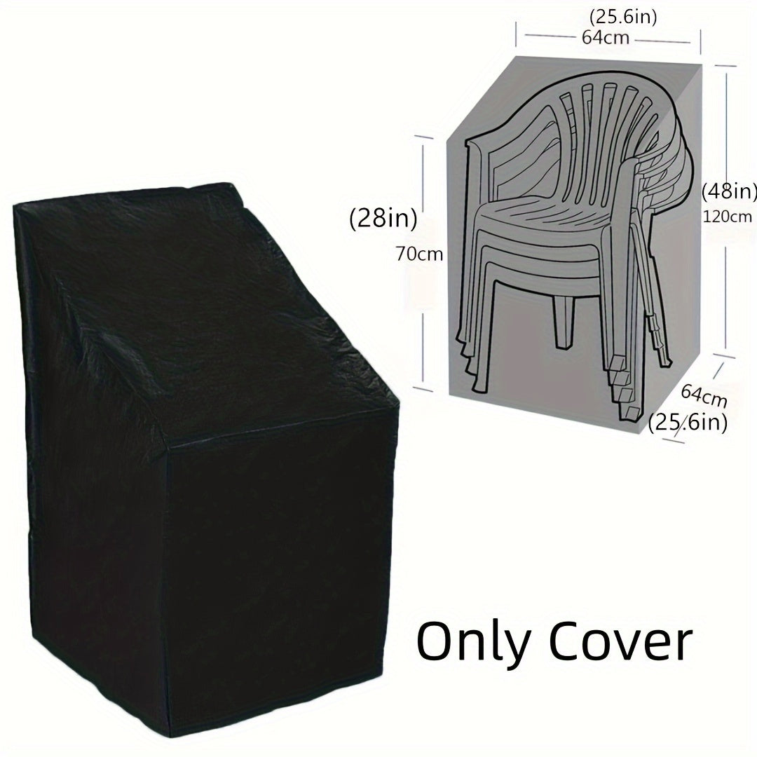 1pc Outdoor Chair Covers - 210D Oxford Fabric Waterproof Protector for Patio Furniture