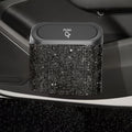 Artificial rhinestone inlaid car trash can, car interior hanging storage bin automatic lid trash can bag multi-functional mother car accessories